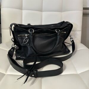 Rebecca Minkoff Black Leather Crossbody Purse